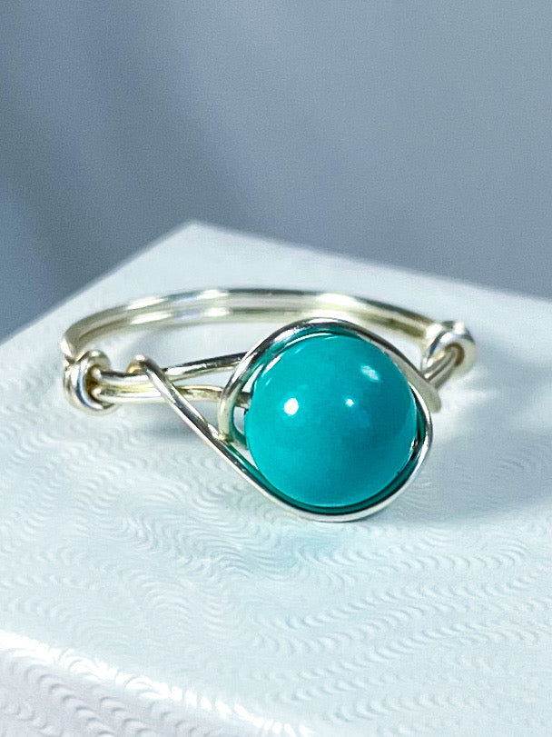 Turquoise Howlite Stack Ring